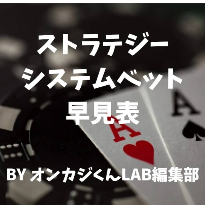 ストラテジー、システムベット早見表